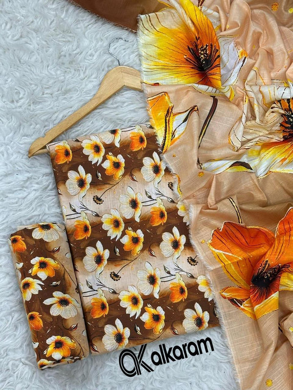 Al-Karam Khaddar 3Piece D-012