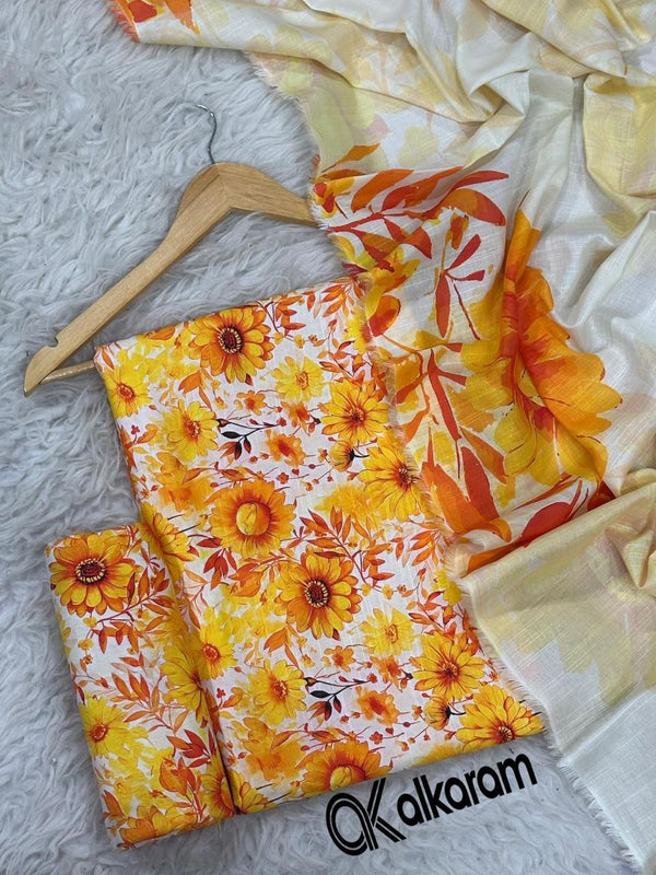 Al-Karam Khaddar 3Piece D-013