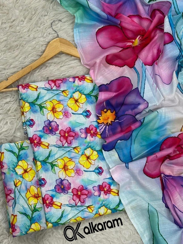 Al-Karam Khaddar 3Piece D-015