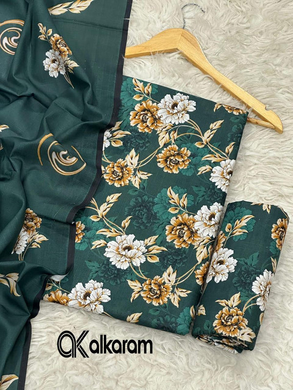 Al-Karam Khaddar 3Piece D-017