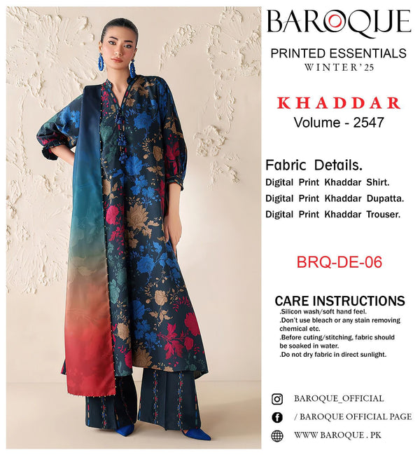 Baroque Khaddar 3Piece D-006