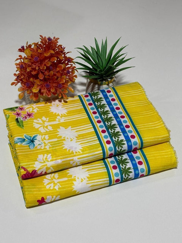 Floral Printed Cotton 2Piece D-017