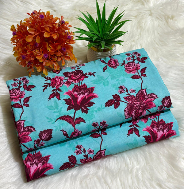 Floral Printed Cotton 2Piece D-037