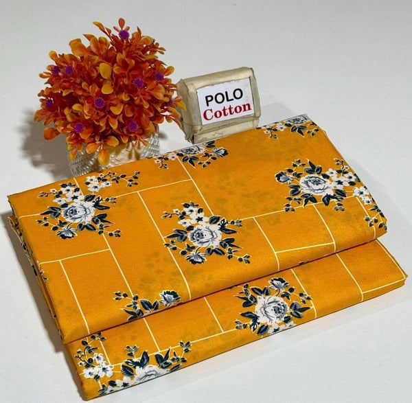 Floral Printed Cotton 2Piece D-048