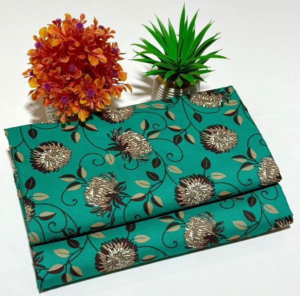 Floral Printed Cotton 2Piece D-049